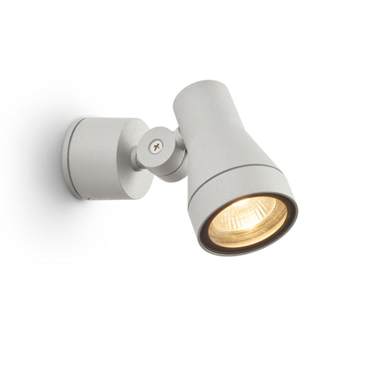 DIREZZA | applique da esterno orientabile | GU10 | IP54 | grigio argento o antracite | con o senza lampadina