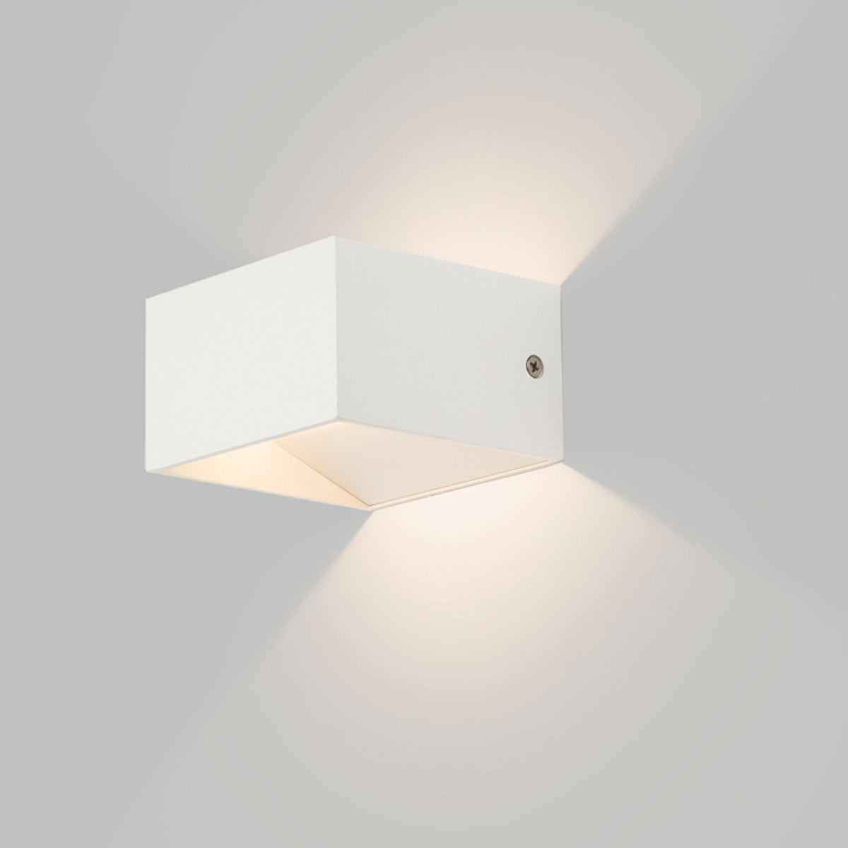DIDO | vierkante LED wandlamp up en down | 4,5W 3000K | wit aluminium