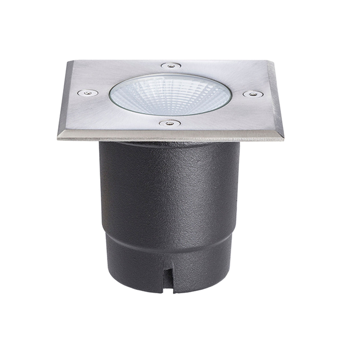 RIZZ SQ 105 | kvadratisk utendørs bakke-spot | integrert CREE LED 3 W | IP65 rustfritt stål