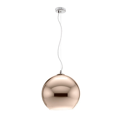 BEAU MONDE 25 | mondgeblazen glazen hanglamp | E27 | koperkleurig glas | met of zonder lichtbron