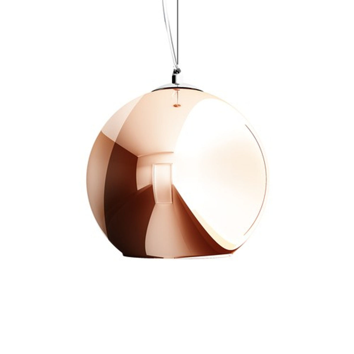 BEAU MONDE 25 | mondgeblazen glazen hanglamp | E27 | koperkleurig glas | met of zonder lichtbron