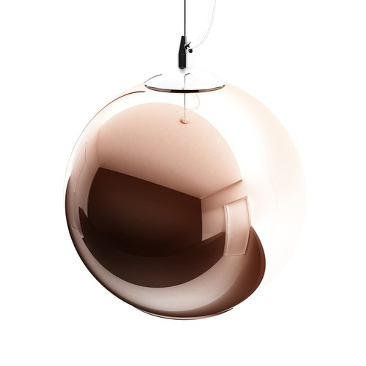BEAU MONDE 25 | mondgeblazen glazen hanglamp | E27 | koperkleurig glas | met of zonder lichtbron