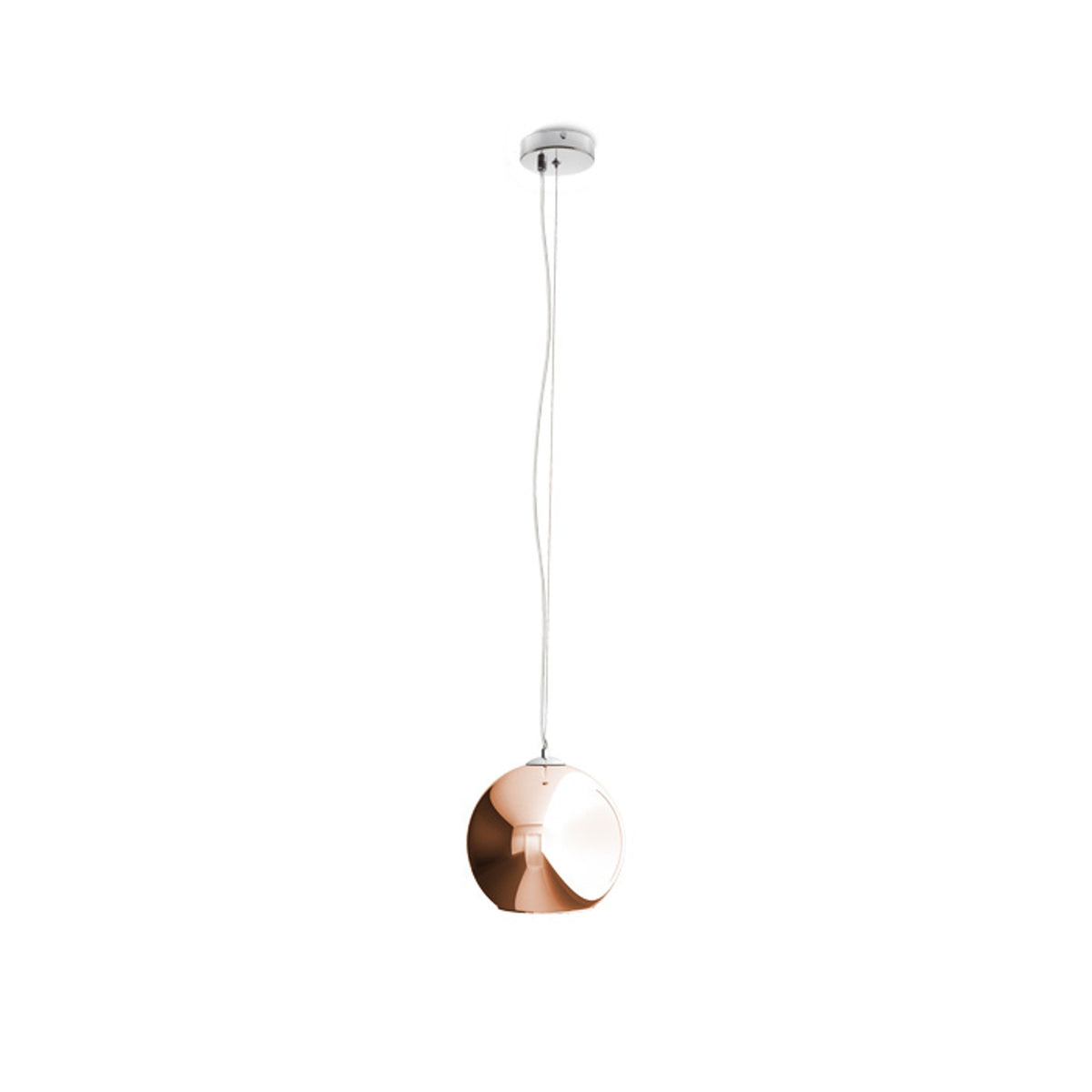 BEAU MONDE 25 | mondgeblazen glazen hanglamp | E27 | koperkleurig glas | met of zonder lichtbron