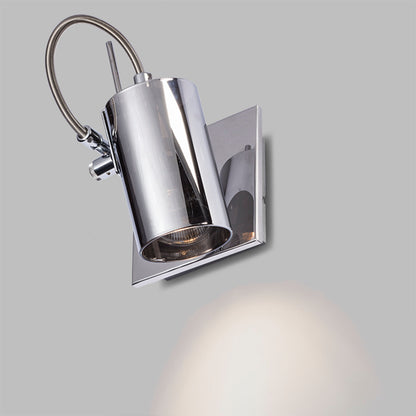 BUGSY | wandlamp van spiegelglas op chromen voet | GU10 | met of zonder lichtbron