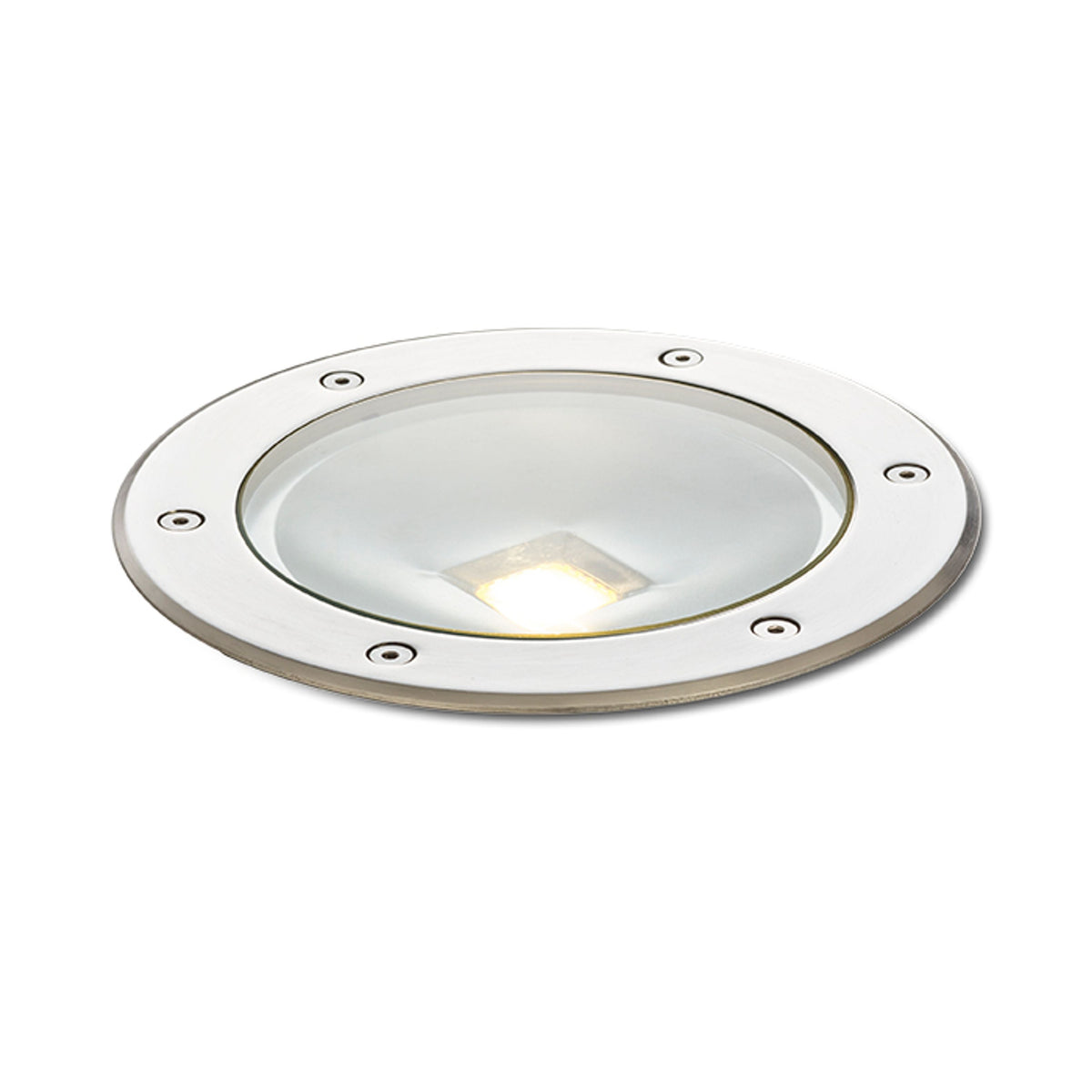 TERRA | oprawa najazdowa zewnętrzna | zintegrowana dioda LED 20 W 1450 lm 3000 K | IP65 stal nierdzewna Ø 20 cm