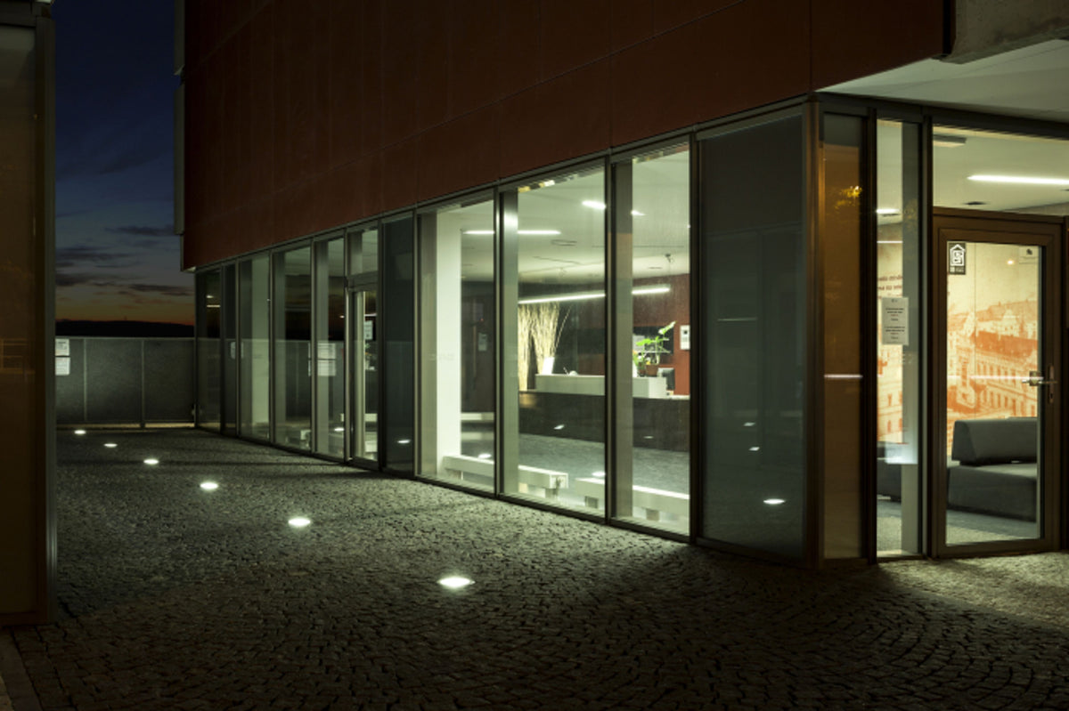 TERRA | oprawa najazdowa zewnętrzna | zintegrowana dioda LED 20 W 1450 lm 3000 K | IP65 stal nierdzewna Ø 20 cm