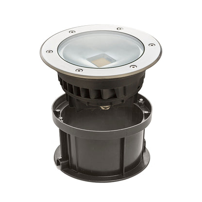 TERRA | oprawa najazdowa zewnętrzna | zintegrowana dioda LED 20 W 1450 lm 3000 K | IP65 stal nierdzewna Ø 20 cm