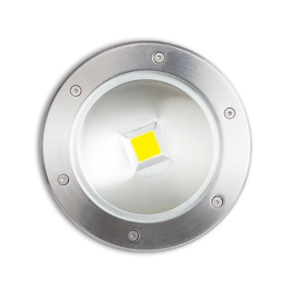TERRA | oprawa najazdowa zewnętrzna | zintegrowana dioda LED 20 W 1450 lm 3000 K | IP65 stal nierdzewna Ø 20 cm