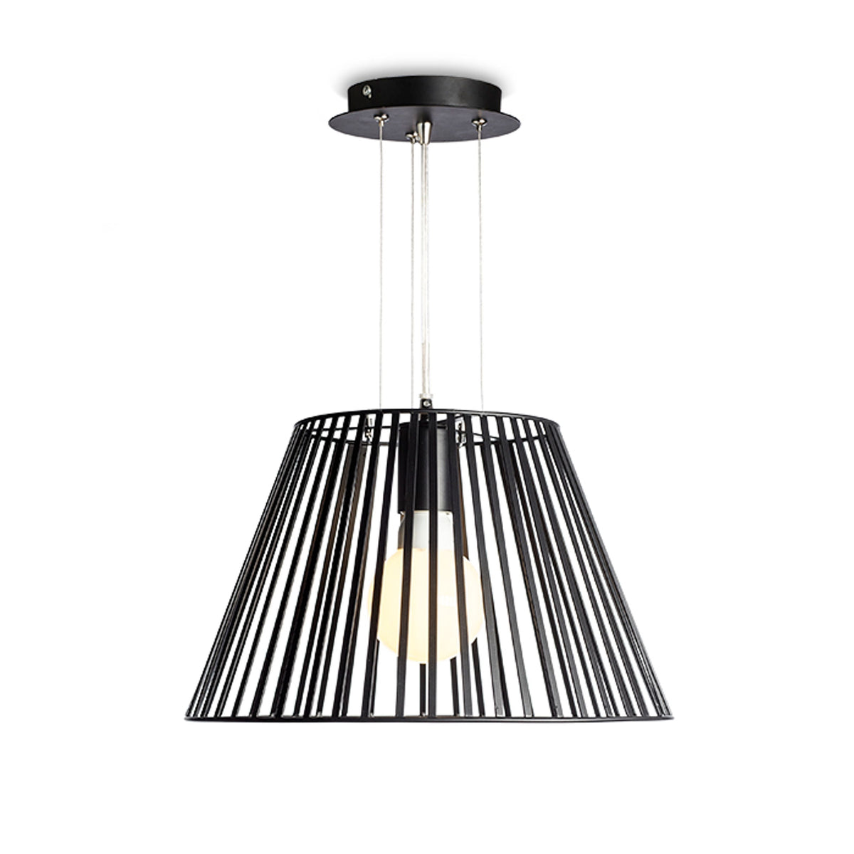 VESCO | metalen hanglamp 35,5 cm | E27 | zwart | met of zonder lichtbron