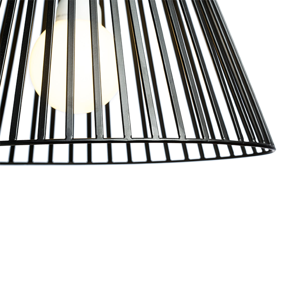 VESCO | metalen hanglamp 35,5 cm | E27 | zwart | met of zonder lichtbron