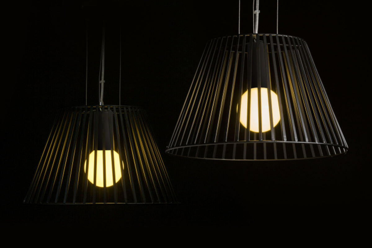 VESCO | metalen hanglamp 35,5 cm | E27 | zwart | met of zonder lichtbron