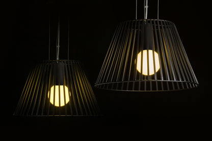 VESCO | metalen hanglamp 35,5 cm | E27 | zwart | met of zonder lichtbron