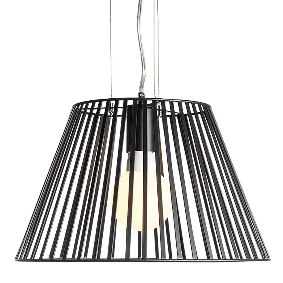 VESCO | metalen hanglamp 35,5 cm | E27 | zwart | met of zonder lichtbron