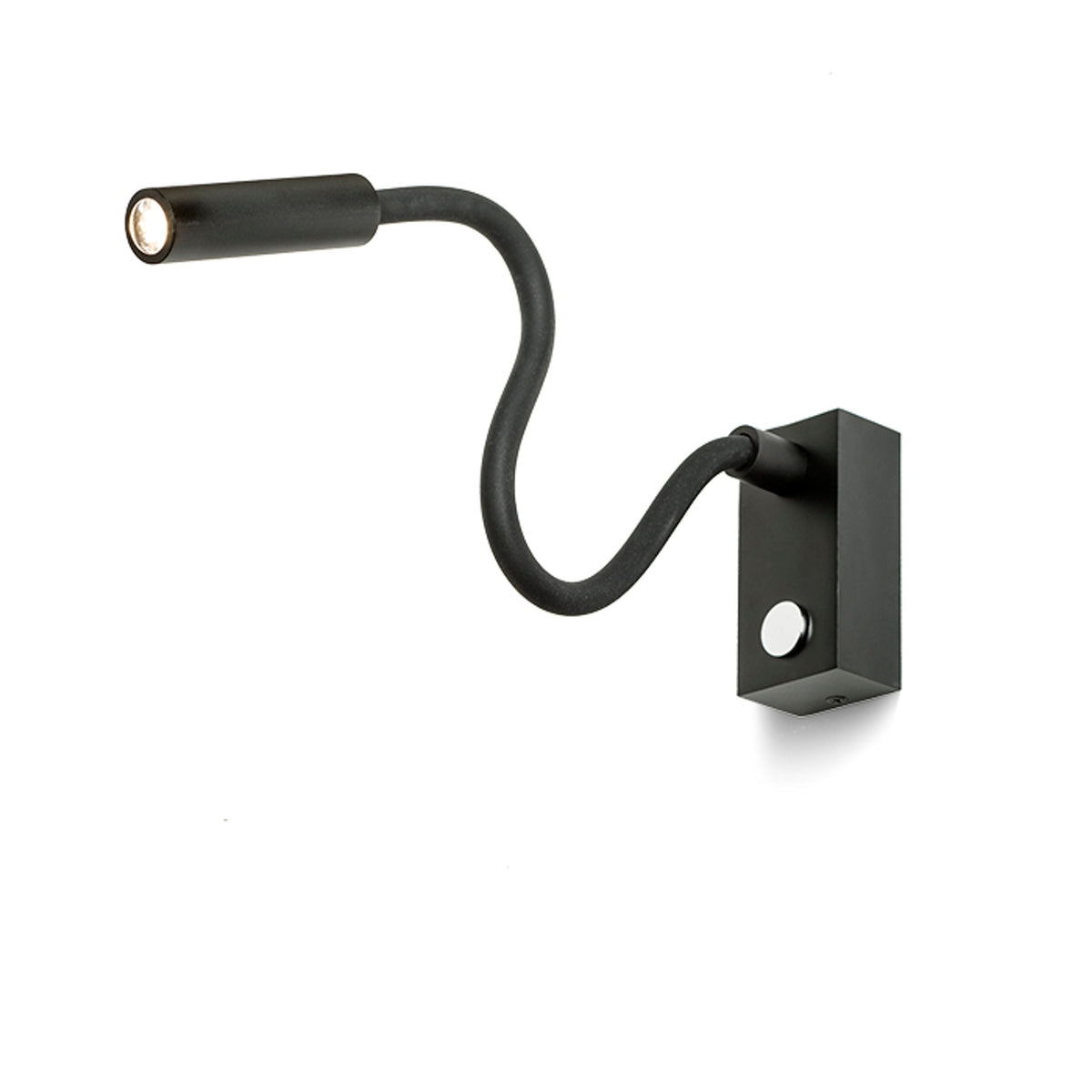 AIM | LED leeslamp op zwanenhals van 51 cm | touchschakelaar | zwart