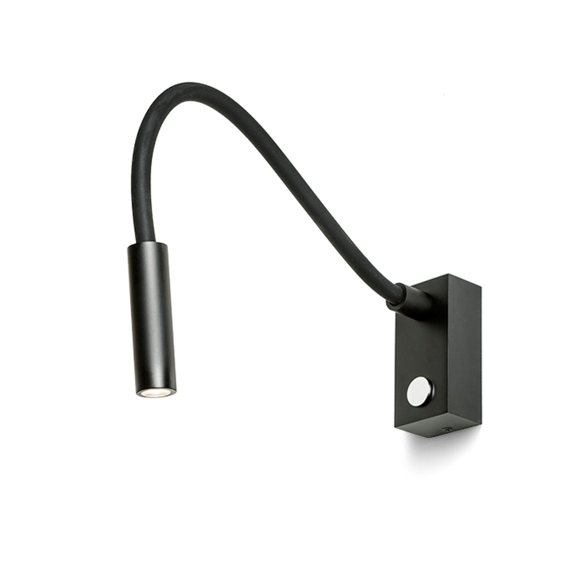 AIM | LED leeslamp op zwanenhals van 51 cm | touchschakelaar | zwart