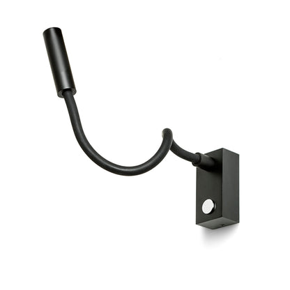 AIM | LED leeslamp op zwanenhals van 51 cm | touchschakelaar | zwart