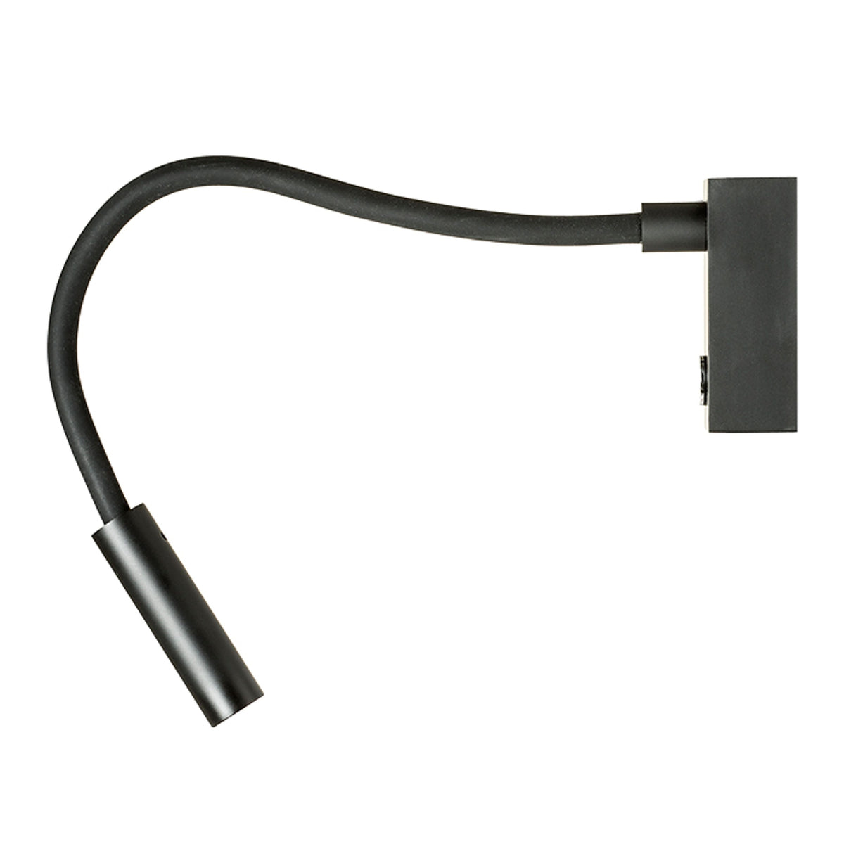 AIM | LED leeslamp op zwanenhals van 51 cm | touchschakelaar | zwart