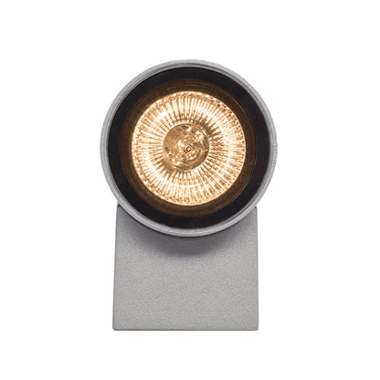 MIZZI I | buiten wandlamp | GU10 | IP54 | zilvergrijs | met of zonder lichtbron