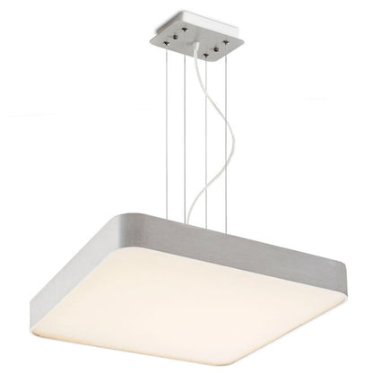 MENSA SQ 48 | lineaire LED hanglamp 48 cm | 56W 3530lm 3000K | wit of geborsteld aluminium