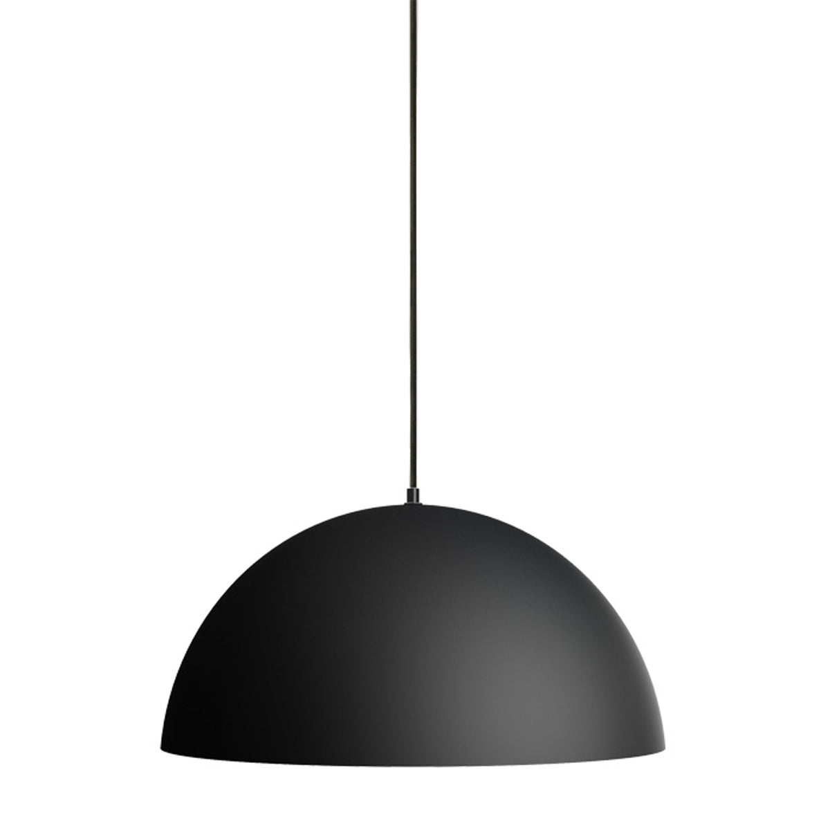 MONROE 50 | grote metalen hanglamp 50 cm | E27 | mat zwart met wit | met of zonder lichtbron