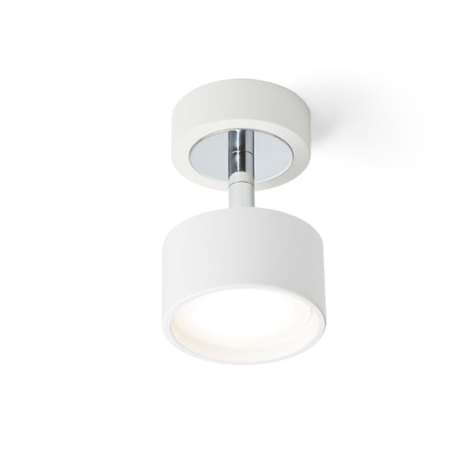 PIXIE | kantelbare wandspot | GX53 | wit of zwart met chroom | met of zonder lichtbron