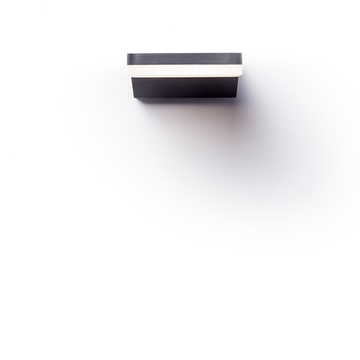 VIRGO | platte buiten wandlamp met opaal diffuser | LED 9W 800lm 3000K | IP65 | antraciet