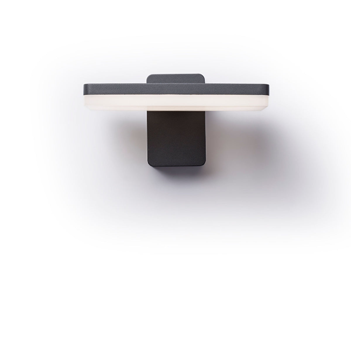 RINA | platte LED buiten wandlamp | 12W 1000lm 3000K | IP65 | antraciet