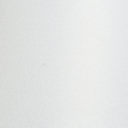 BROADWAY | tafellamp met witte textielkap | E27 max 15W | 47,5 cm | wit/chroom