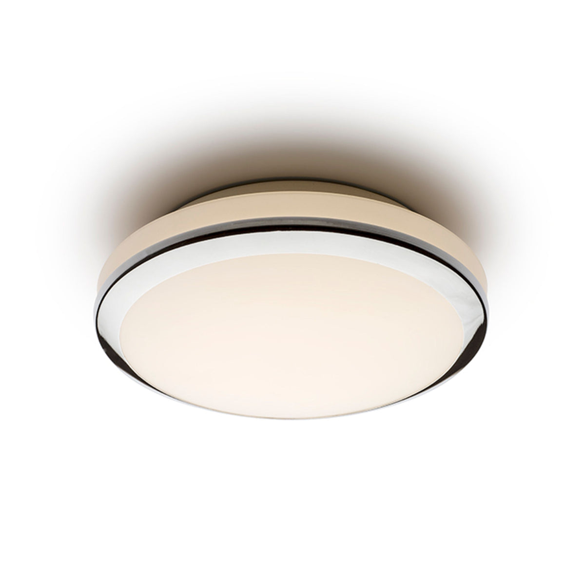 BALLA | taklampe til bad | LED 24W 2000lm 3000K | opalglass med krom 28 cm | IP44