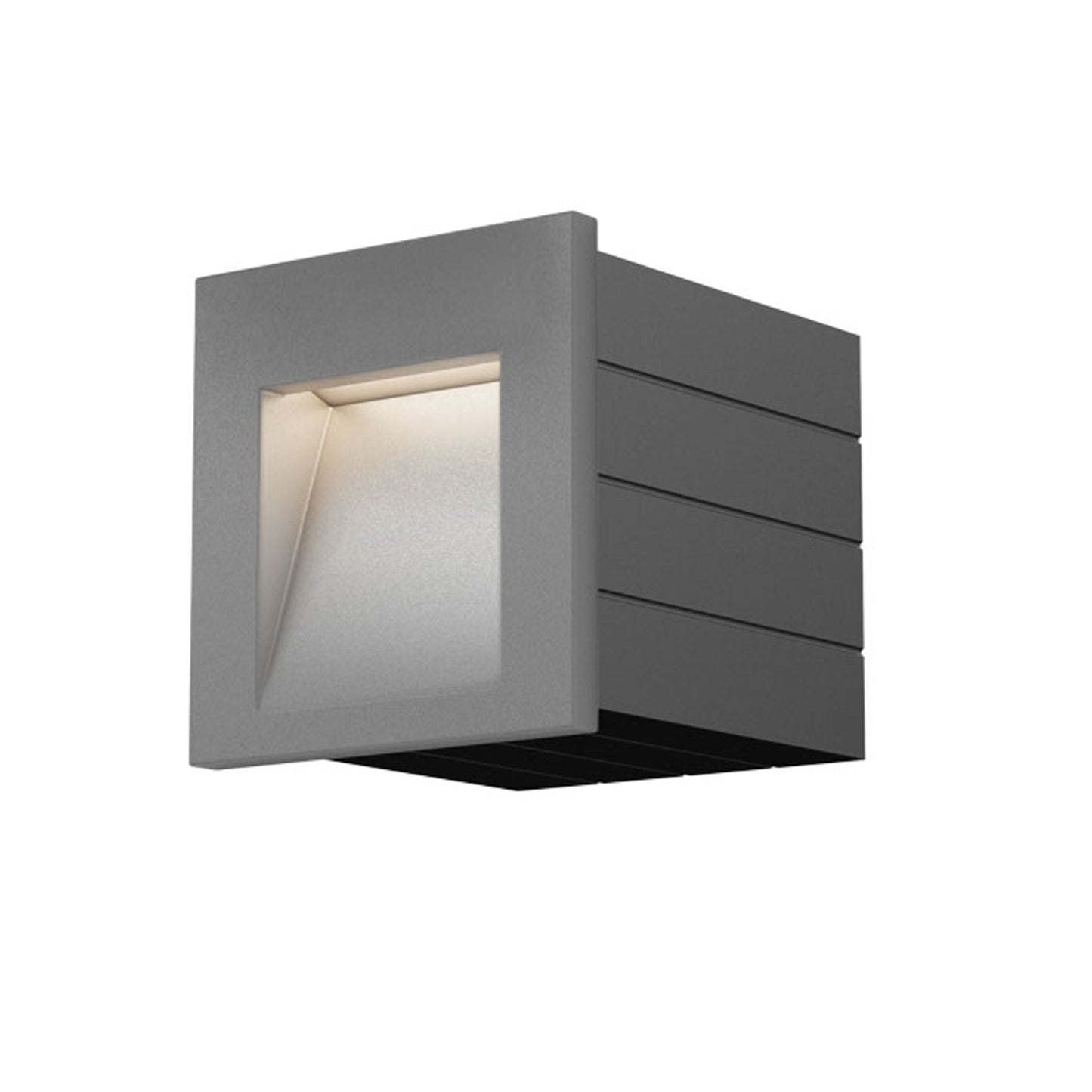Inbouw wandlamp TESS SQ - zilvergrijs