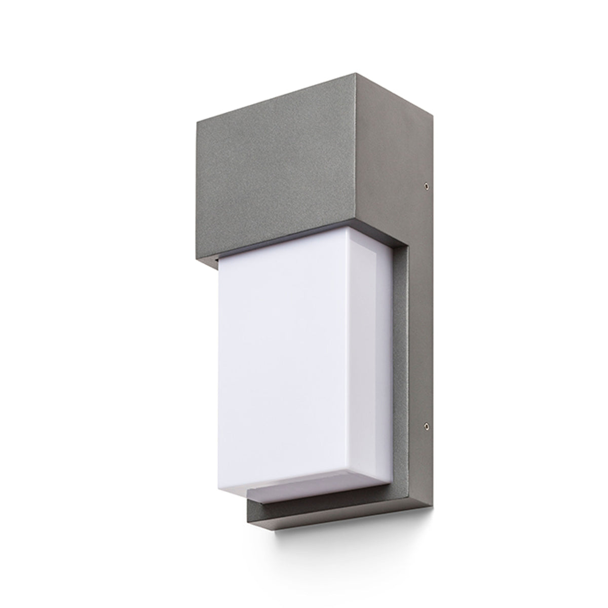 CHICAGO | buiten wandlamp met opaal diffuser | E27 | IP44 | antraciet | met of zonder lichtbron