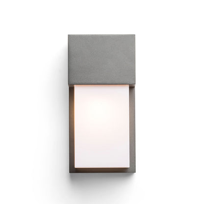 CHICAGO | buiten wandlamp met opaal diffuser | E27 | IP44 | antraciet | met of zonder lichtbron