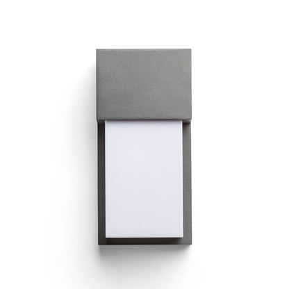 CHICAGO | buiten wandlamp met opaal diffuser | E27 | IP44 | antraciet | met of zonder lichtbron