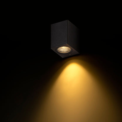 KUBI I | square outdoor wall light | LED 3W 176lm 3000K | IP54 | anthracite