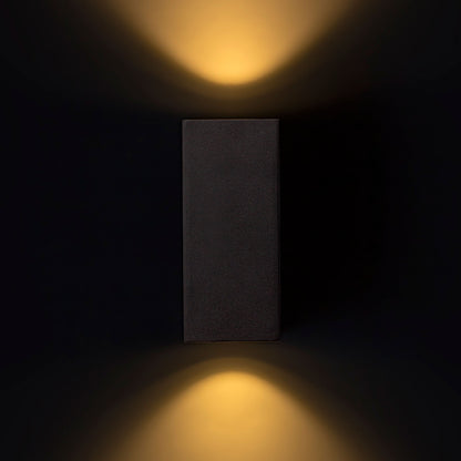 KUBI II | applique da esterno up-down | LED 2x3W 315lm | IP54 | grigio antracite
