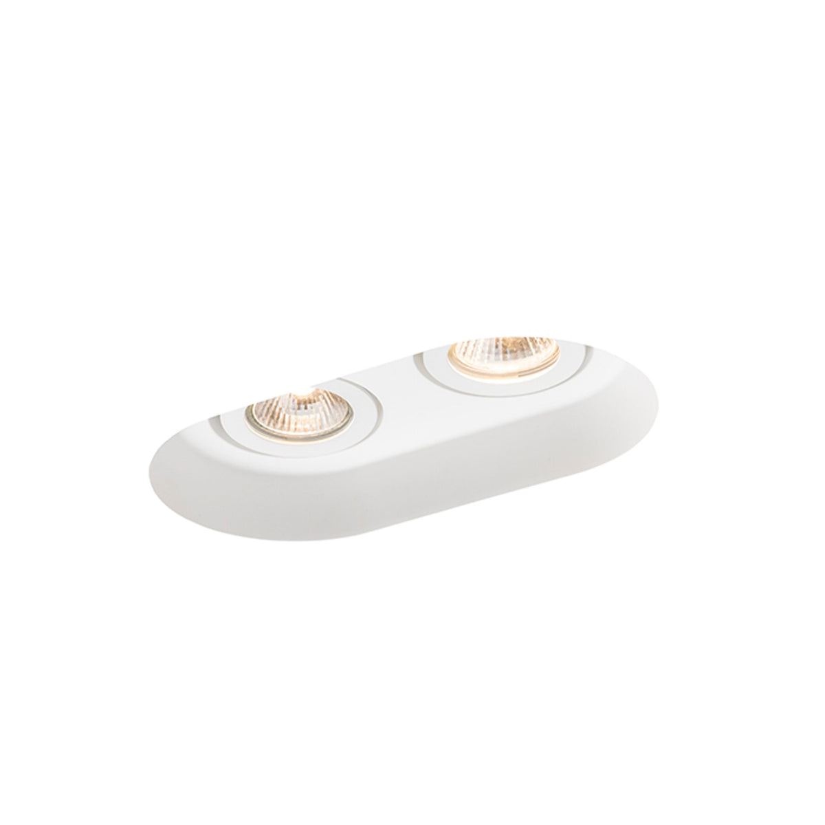 DINGO II GU10 dubbele gips inbouwspot kantelbaar