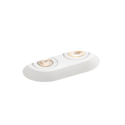 DINGO II GU10 dubbele gips inbouwspot kantelbaar