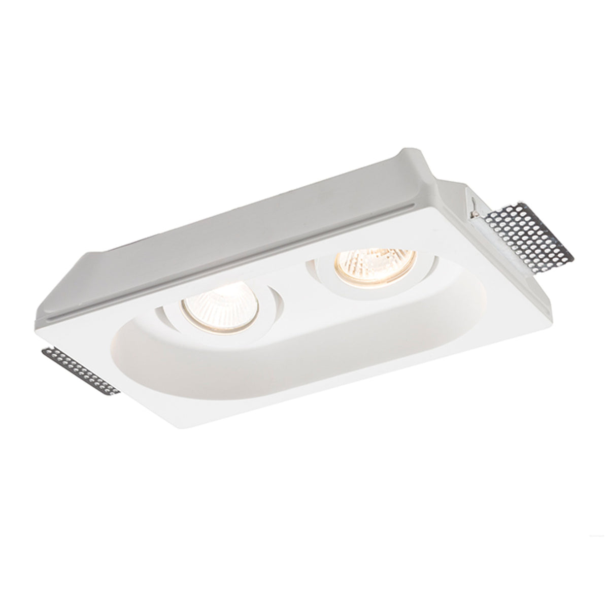 DINGO II GU10 dubbele gips inbouwspot kantelbaar
