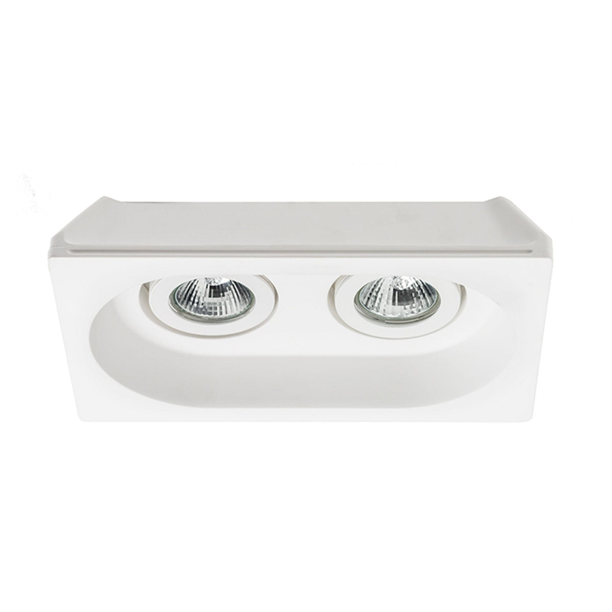 DINGO II GU10 dubbele gips inbouwspot kantelbaar