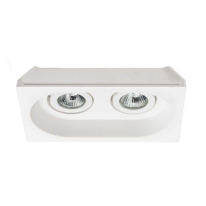 DINGO II GU10 dubbele gips inbouwspot kantelbaar