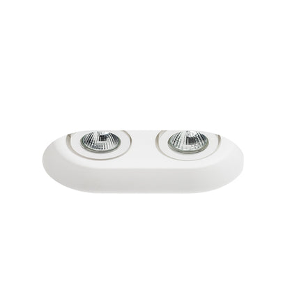 DINGO II GU10 dubbele gips inbouwspot kantelbaar