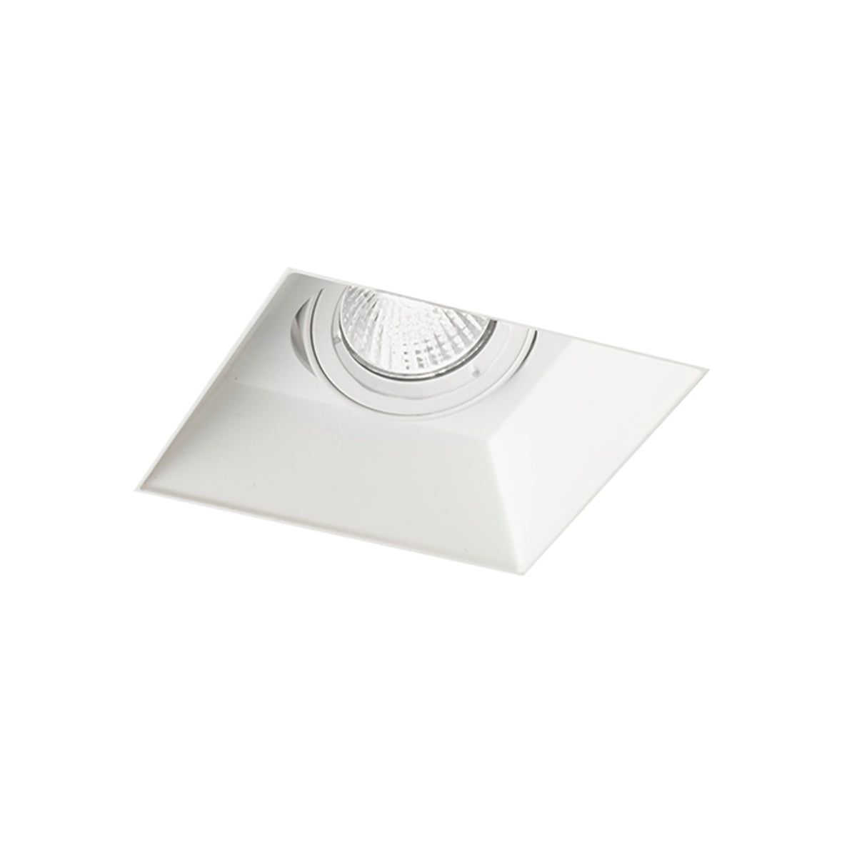 IPSO SQ | foco empotrable cuadrado trimless | GU10 | blanco | con o sin fuente de luz