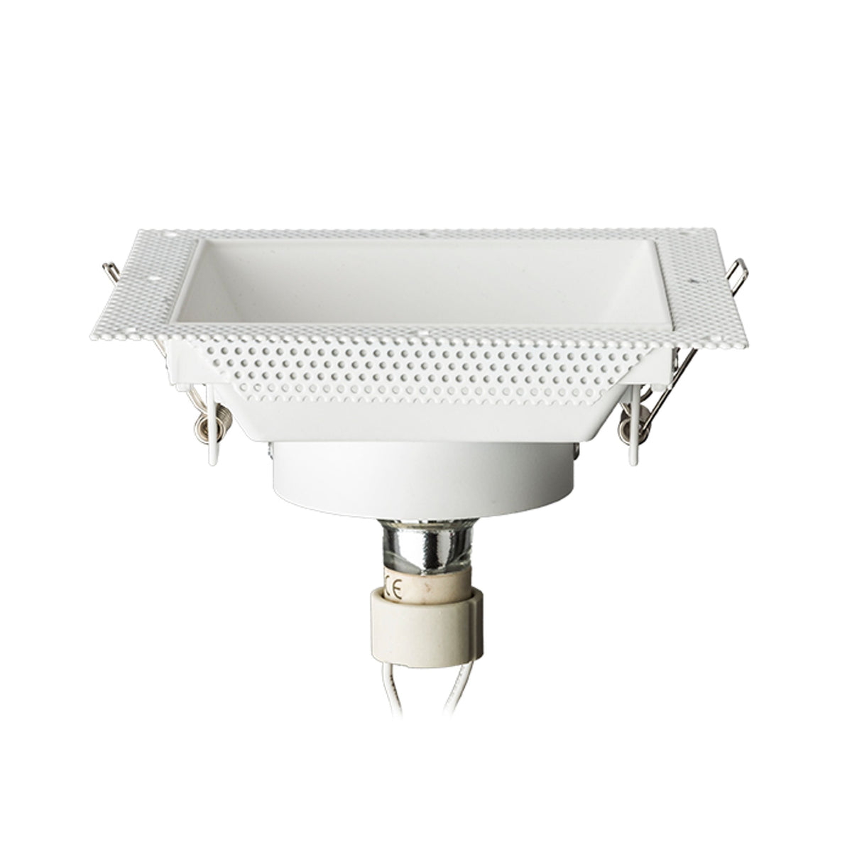 IPSO SQ | foco empotrable cuadrado trimless | GU10 | blanco | con o sin fuente de luz