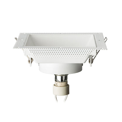 IPSO SQ | foco empotrable cuadrado trimless | GU10 | blanco | con o sin fuente de luz
