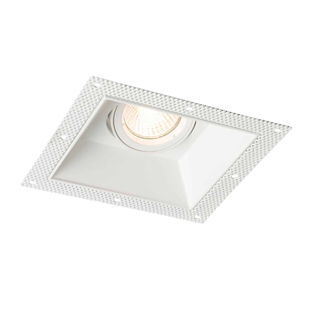 IPSO SQ | foco empotrable cuadrado trimless | GU10 | blanco | con o sin fuente de luz