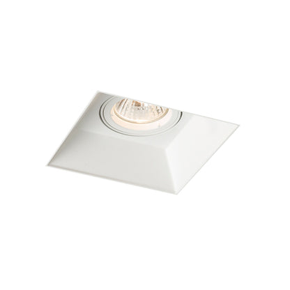 IPSO SQ | foco empotrable cuadrado trimless | GU10 | blanco | con o sin fuente de luz