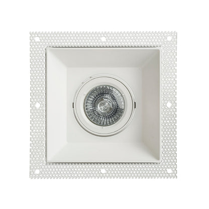 IPSO SQ | foco empotrable cuadrado trimless | GU10 | blanco | con o sin fuente de luz