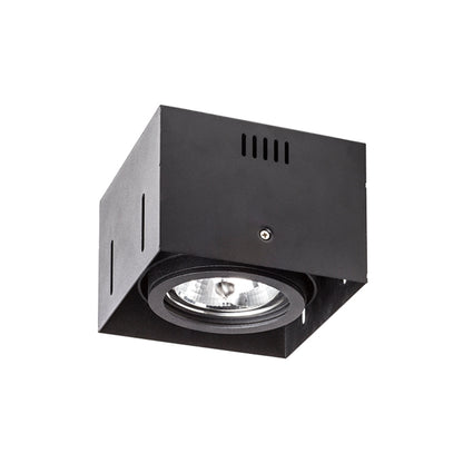 ELECTRA I G53 | bezrámečkové kardanové vestavné bodové svítidlo | G53 AR111 12V | černé