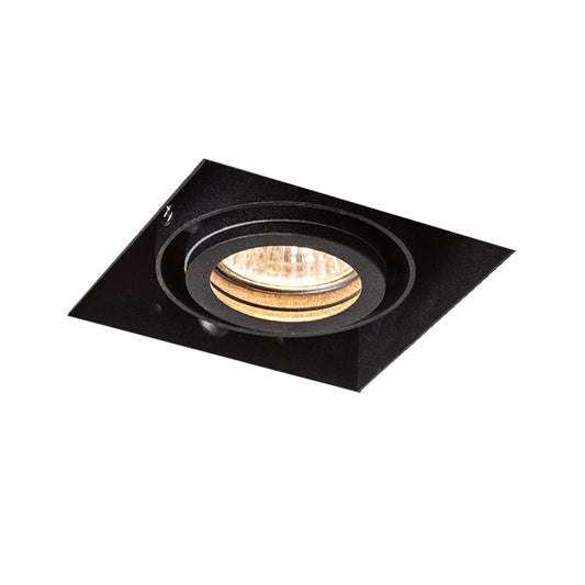 ELECTRA I GU10 | trimless cardanische inbouwspot | GU10 | zwart | met of zonder lichtbron
