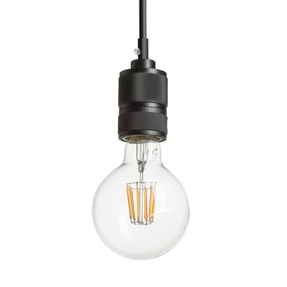 CINDY VI | hanglamp met 6 pendels | E27 | zwart | met of zonder lichtbron